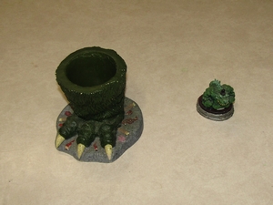 Godzilla brush holder