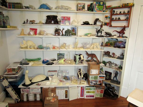 prehistoric scenes display