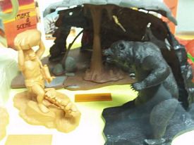Prehistoric Scenes display