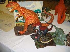 Prehistoric Scenes display