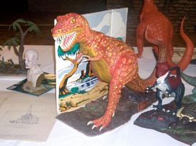Prehistoric Scenes display