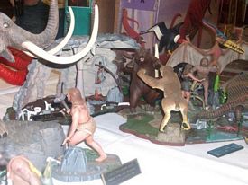 Prehistoric Scenes display