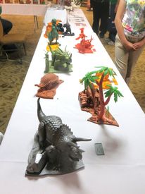 Prehistoric Scenes display