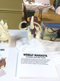 Prehistoric Scenes display