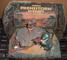Prehistoric scenes cave display