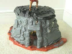 Prehistoric scenes cave display