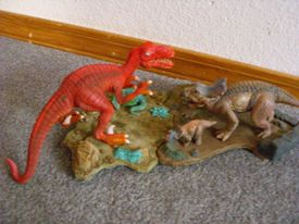 Aurora Prehistoriic Scenes built up models
