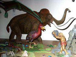 Aurora Prehistoriic Scenes built up models