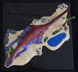 aurora prehistoric scenes model