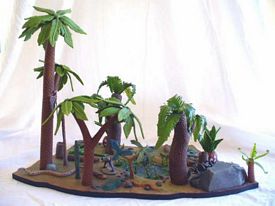 aurora prehistoric scenes model