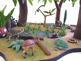 aurora prehistoric scenes model