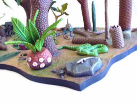 aurora prehistoric scenes model