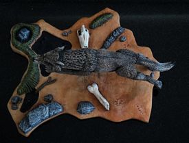 aurora prehistoric scenes model