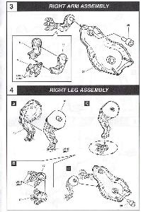 aurora prehistoric scenes instruciton sheet