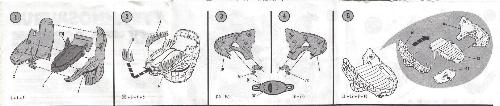 aurora prehistoric scenes instruciton sheet