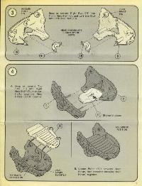 aurora prehistoric scenes instruciton sheet