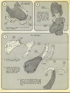 aurora prehistoric scenes instruciton sheet