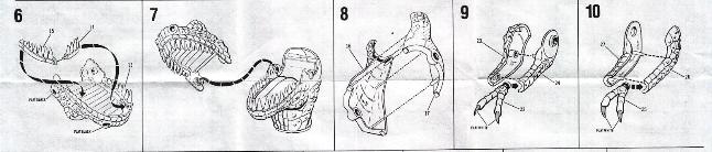 aurora prehistoric scenes instruciton sheet