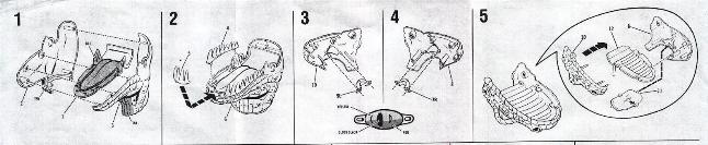 aurora prehistoric scenes instruciton sheet