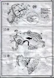 aurora prehistoric scenes instruciton sheet