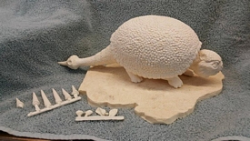 Aurora prehistoric scenes resin model add on