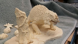 Aurora prehistoric scenes resin model add on