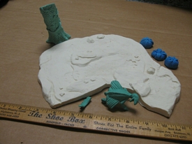 Aurora prehistoric scenes resin model add on
