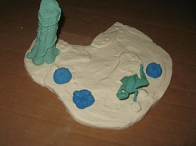 Aurora prehistoric scenes resin model add on