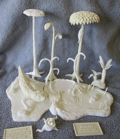 Aurora prehistoric scenes resin model add on