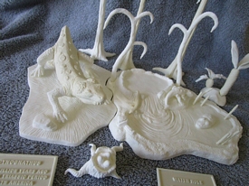 Aurora prehistoric scenes resin model add on