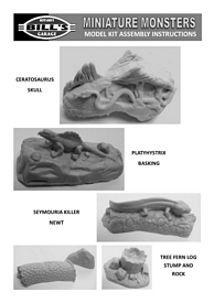 Aurora prehistoric scenes resin model add on