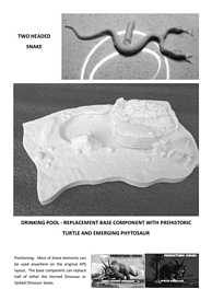 Aurora prehistoric scenes resin model add on