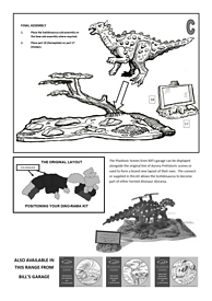 Aurora prehistoric scenes resin model add on