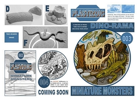 Aurora prehistoric scenes resin model add on