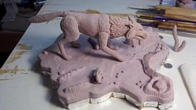 Aurora prehistoric scenes resin model add on