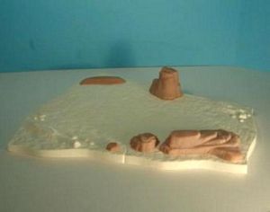 Aurora prehistoric scenes resin model add on