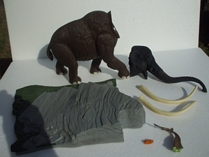 Aurora prehistoric scenes resin model add on