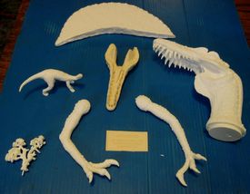 Aurora prehistoric scenes resin model add on