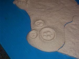 Aurora prehistoric scenes resin model add on