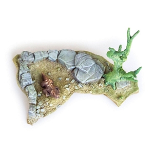 Aurora prehistoric scenes resin model add on
