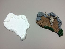 Aurora prehistoric scenes resin model add on