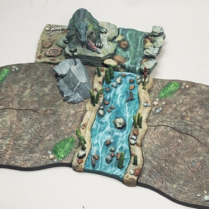 Aurora prehistoric scenes resin model add on