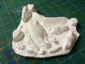 Aurora prehistoric scenes resin model add on
