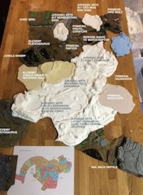 Aurora prehistoric scenes resin model add on