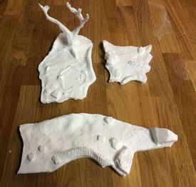 Aurora prehistoric scenes resin model add on