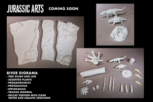 Aurora prehistoric scenes resin model add on