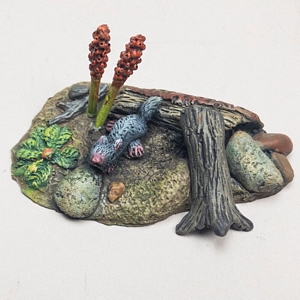 Aurora prehistoric scenes resin model add on