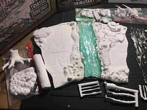 Aurora prehistoric scenes resin model add on