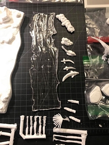 Aurora prehistoric scenes resin model add on