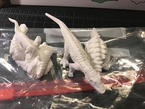 Aurora prehistoric scenes resin model add on